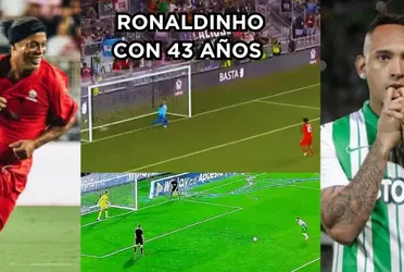 Ronaldinho con 43 años de edad sigue demostrando que la calidad sigue intacta.