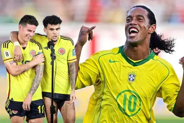 Ronaldinho habló sobre Luis Díaz y James Rodríguez en su reciente visita a Colombia.