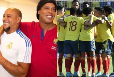 Ronaldinho y Roberto Carlos organizan un partido de exhibición y han convocado a un jugador colombiano que es un crack según ellos.