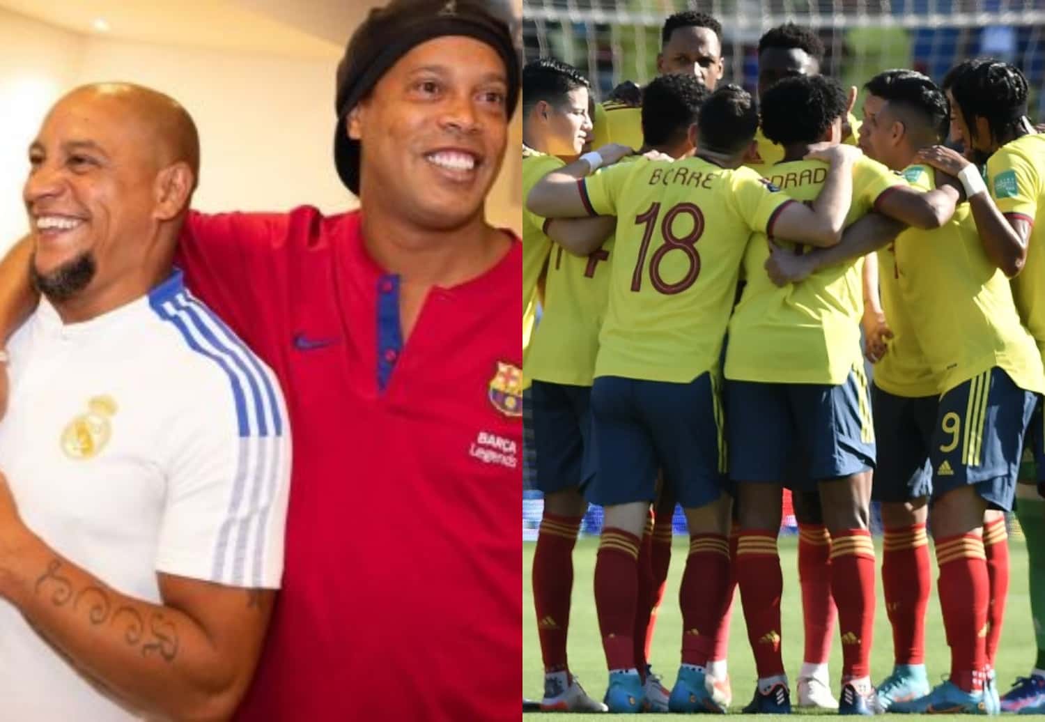 Ronaldinho y Roberto Carlos organizan un partido de exhibición y han convocado a un jugador colombiano que es un crack según ellos.