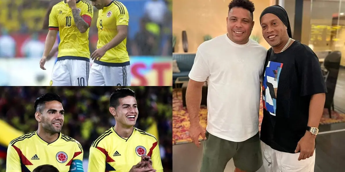 Ronaldinho y Ronaldo se reunieron, estos dos cracks admiran a unos jugadores colombianos que no son Radamel Falcao, ni James Rodríguez.