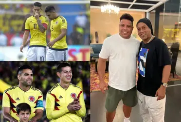 Ronaldinho y Ronaldo se reunieron, estos dos cracks admiran a unos jugadores colombianos que no son Radamel Falcao, ni James Rodríguez.