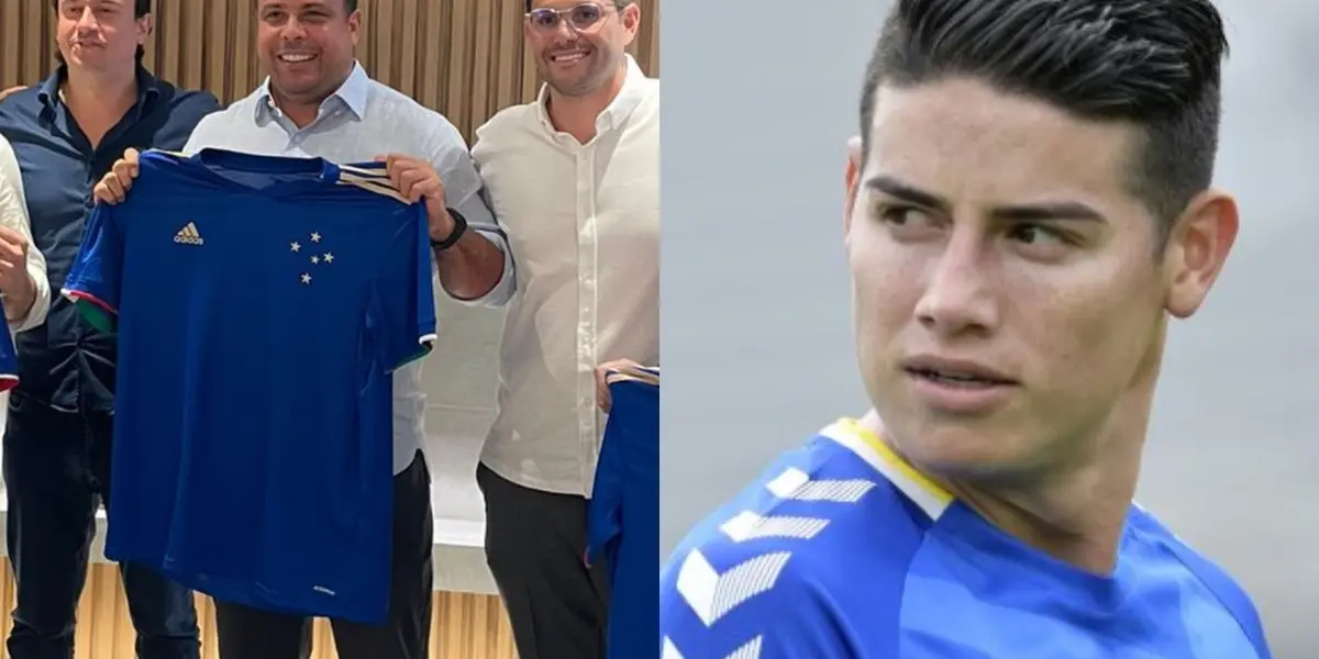 Ronaldo Nazario acaba de comprar al Cruzeiro y desea traer a grandes cracks para levantar a ese equipo, en Brasil suena que James llegará a un equipo de allá, pero no es el Cruzeiro.
