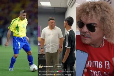 Ronaldo Nazario se hizo viral al cumplirle el sueño a un hincha brasileño, en paralelo Carlos Valderrama contó cuál será su nuevo trabajo.