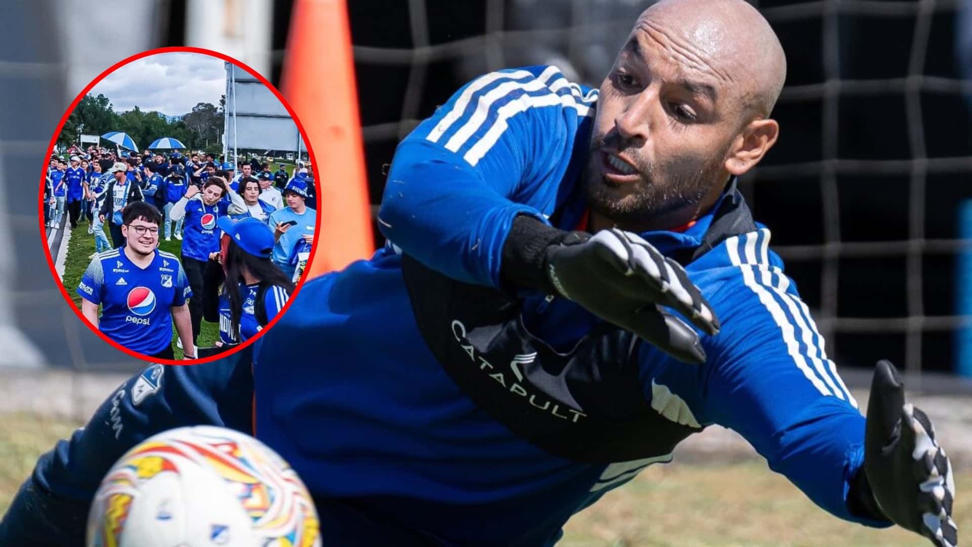 Salvó a Millonarios contra Deportivo Cali y así reaccionaron los hinchas azules