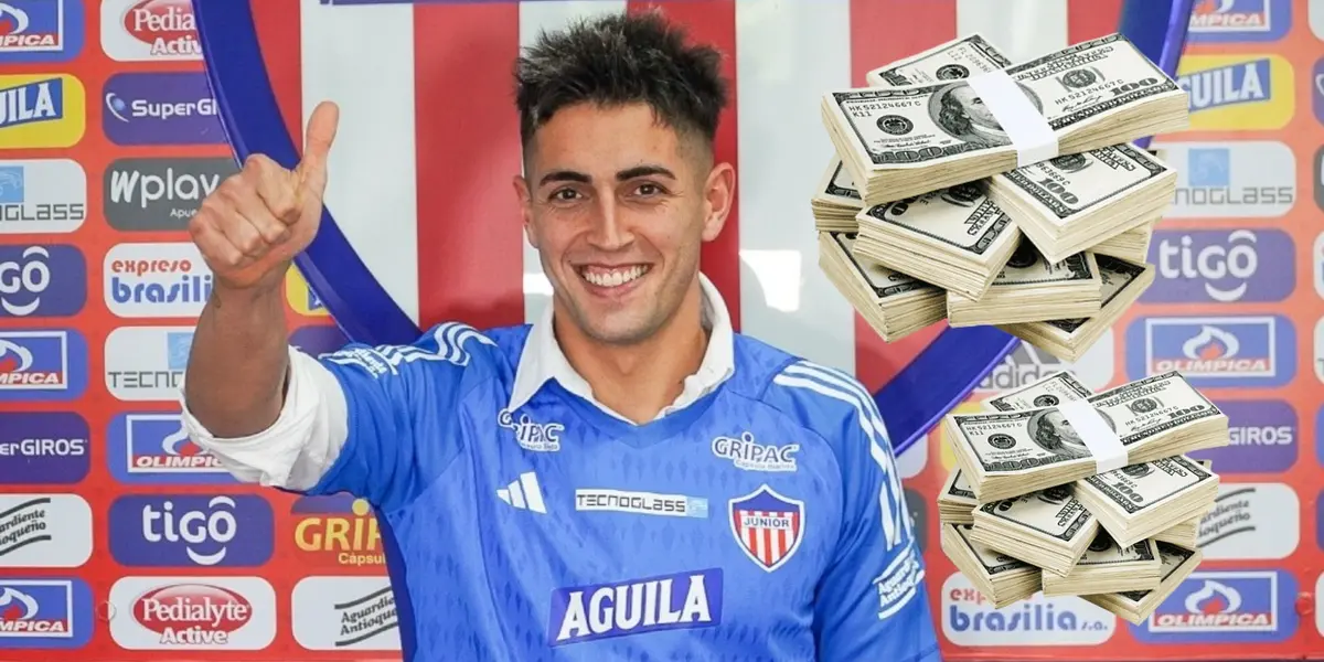 Santiago Mele en su llegada al Junior FC. Foto tomada de Blu Radio.