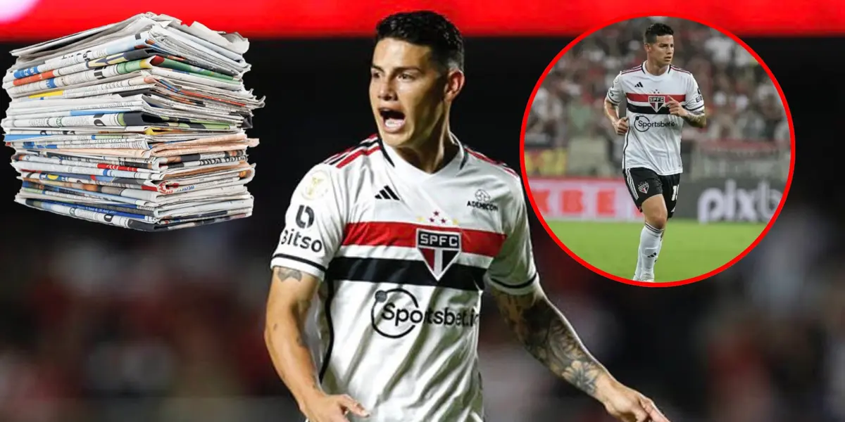 Sao Paulo es tronco y lo que dijo la prensa brasileña sobre James Rodríguez