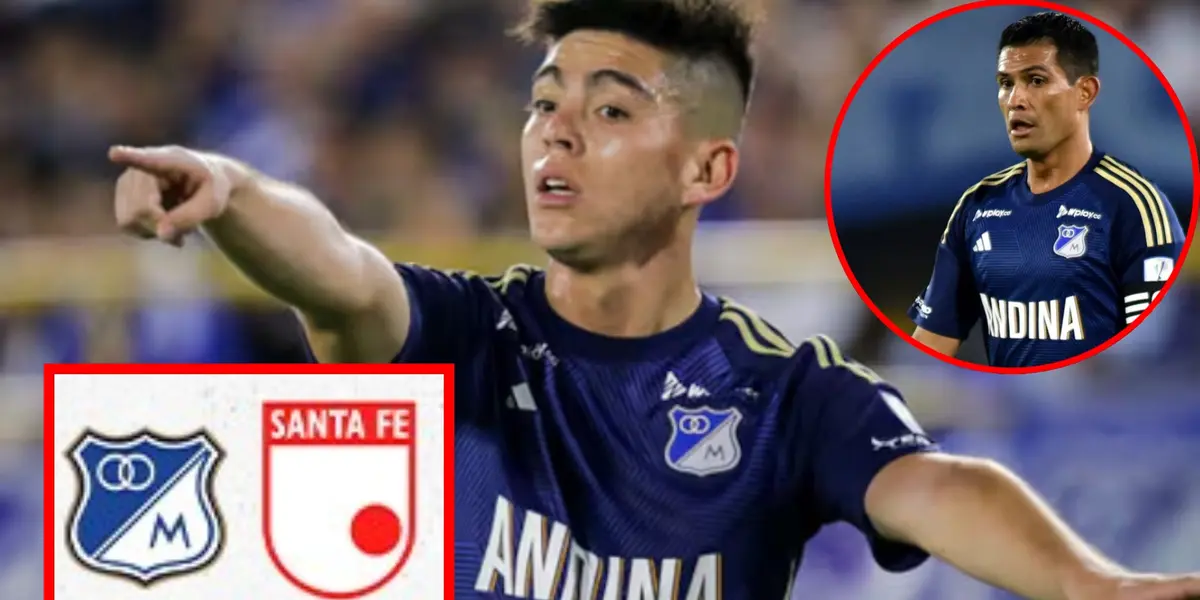 Se hartaron de Daniel Ruiz, lo que hizo Mackalister Silva en Millos vs Santa Fe