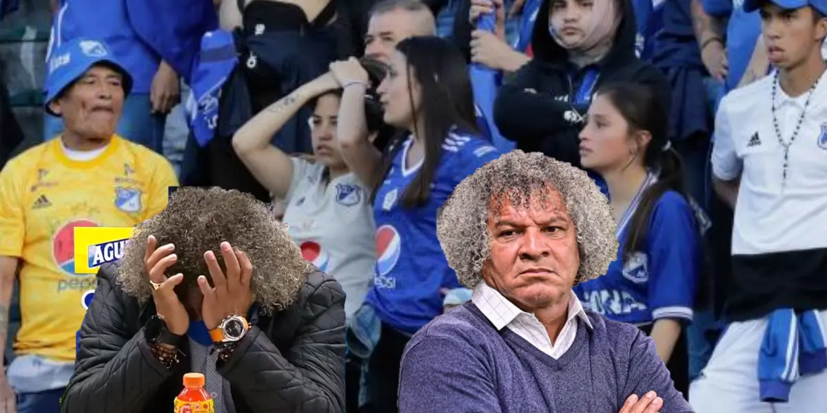 Se hartaron los hinchas de Millonarios, lo que hicieron contra DT Alberto Gamero