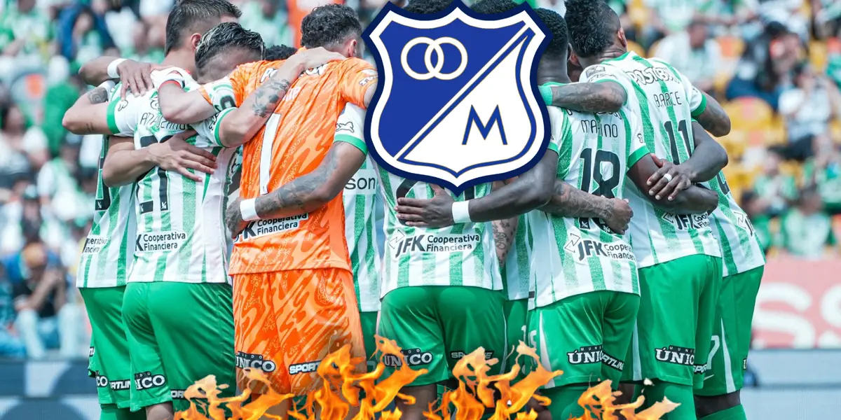 Se prende el Superclásico, el jugador de Nacional que ahora arremetió contra Millonarios Foto: Nacionaloficial, Escudoteca y Pexels