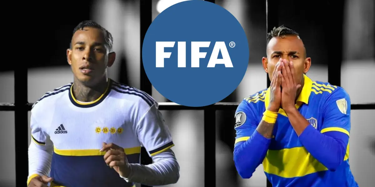 Se salvó de las rejas y la decisión de FIFA con Sebastián Villa exBoca Juniors (Foto tomada de Diario La Izquierda, Comodoro 24, FIFA, Bolavip)