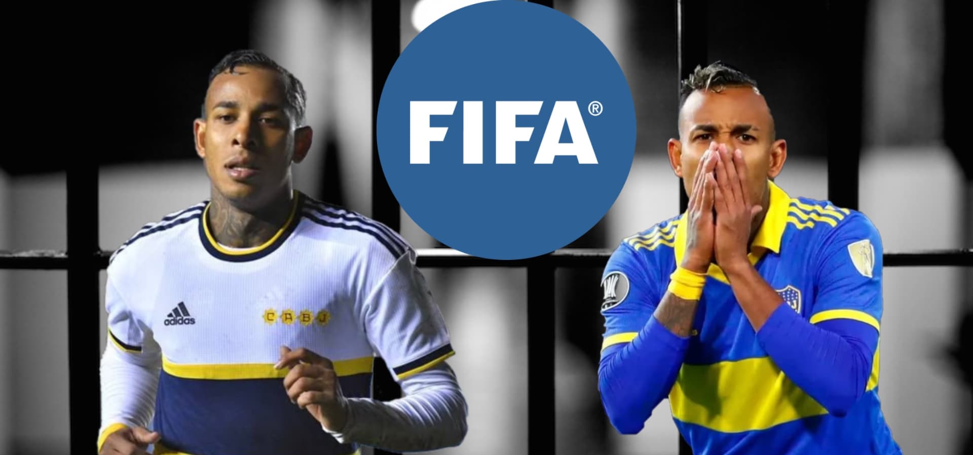 Se salvó de las rejas y la decisión de FIFA con Sebastián Villa exBoca Juniors (Foto tomada de Diario La Izquierda, Comodoro 24, FIFA, Bolavip)
