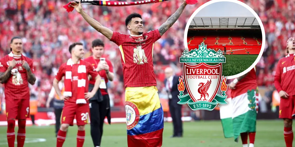 ¿Se va o se queda? Luis Díaz manda un mensaje que hace dudar de su futuro en Liverpool. Foto: LFC y Escudoteca