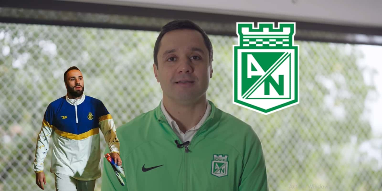 Sebastián Arango hablando. Foto de Arango captura de Telemedellín en YouTube, Ospina de Antena 2.