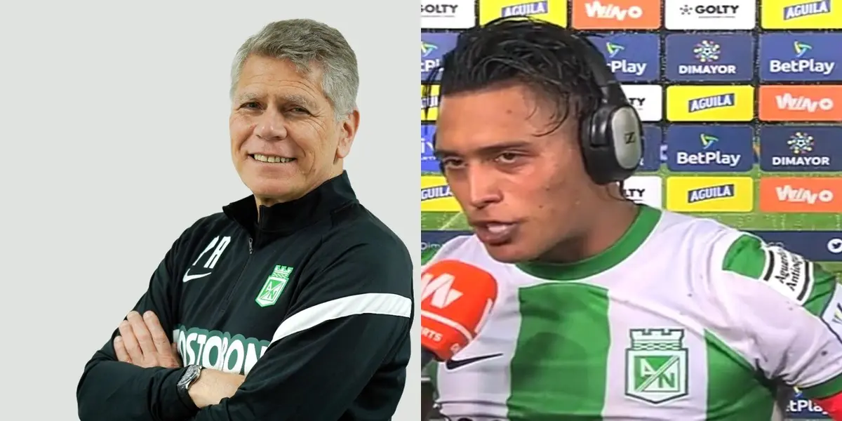 Sebastián Gómez figura en el último partido de Atlético Nacional y le mandó un contundente mensaje a sus compañeros.