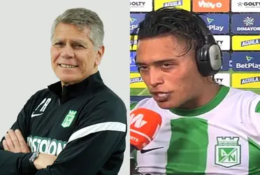 Sebastián Gómez figura en el último partido de Atlético Nacional y le mandó un contundente mensaje a sus compañeros.