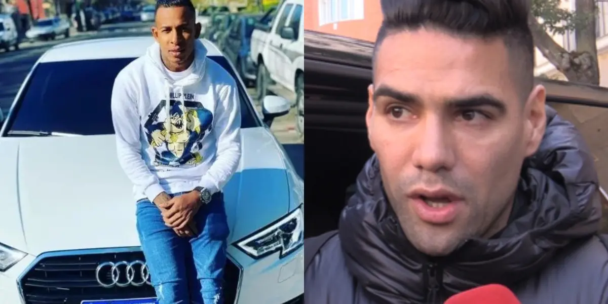 Sebastián Villa en Argentina ha mostrado su costoso auto, caso contrario a Falcao en España.