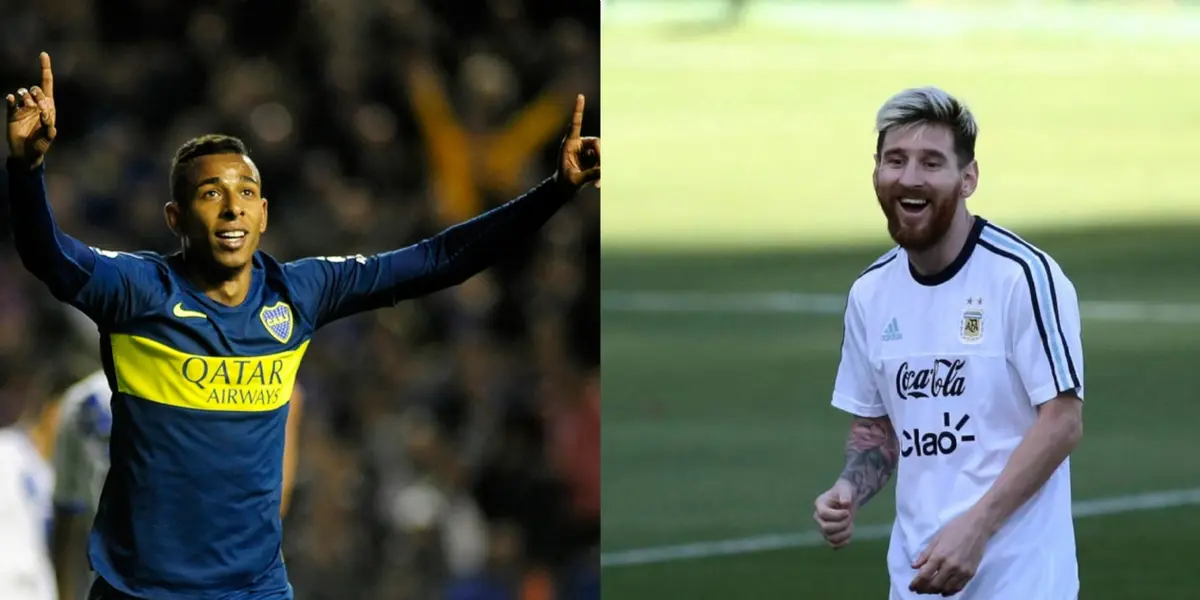 Sebastián Villa se comparó con Lionel Messi en las redes sociales y las reacciones de los argentinos no tardaron en llegar.