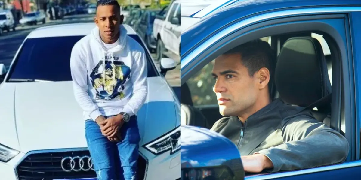 Sebastián Villa tiene un auto de lujo muy diferente al costo del que maneja Radamel Falcao ahora.