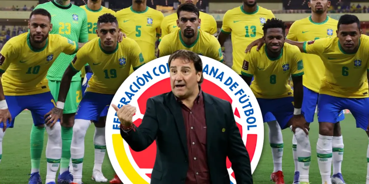 Selección Brasil y Néstor Lorenzo Foto: CBF, Escudoteca y FCF