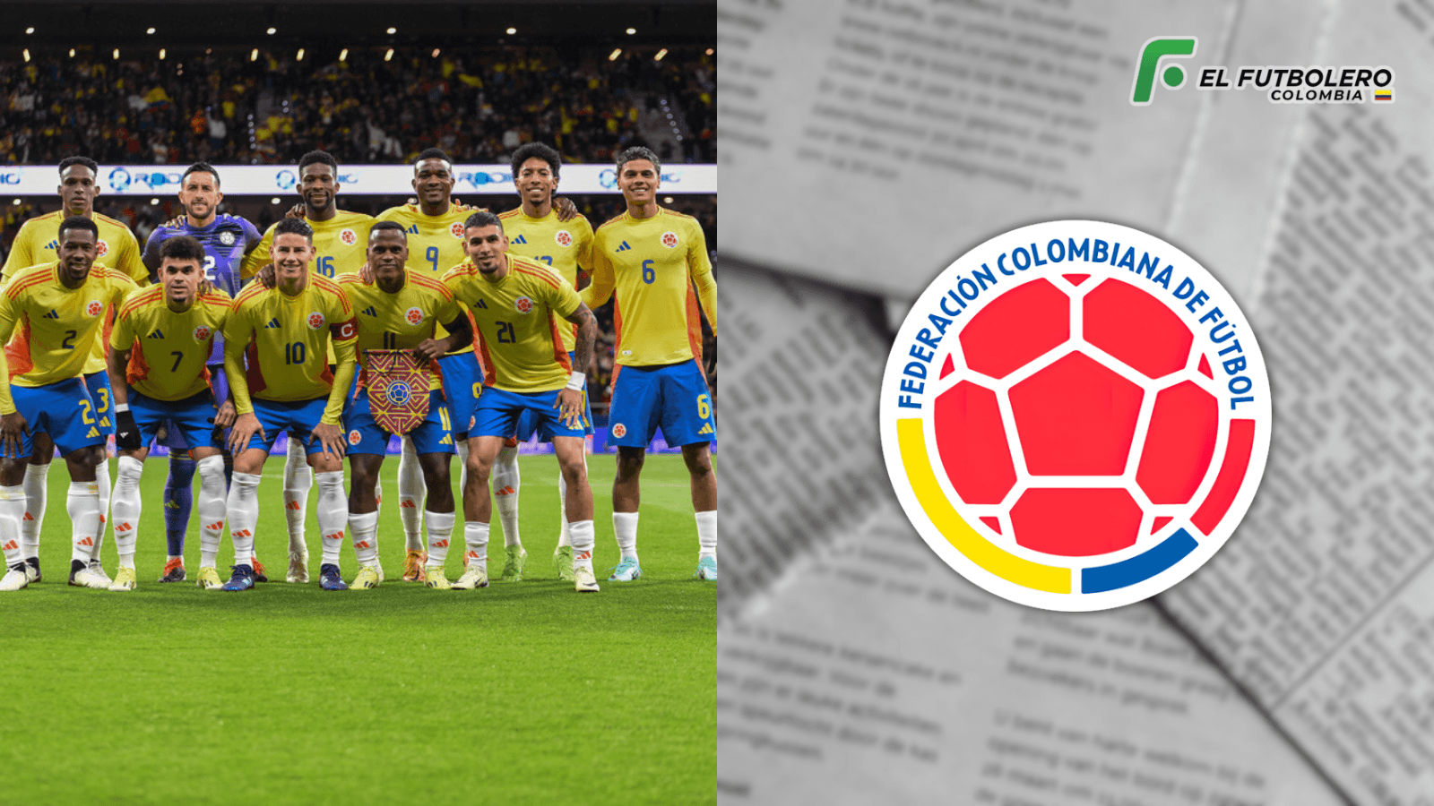Selección Colombia Foto: FCF, Escudoteca PN y Pexels