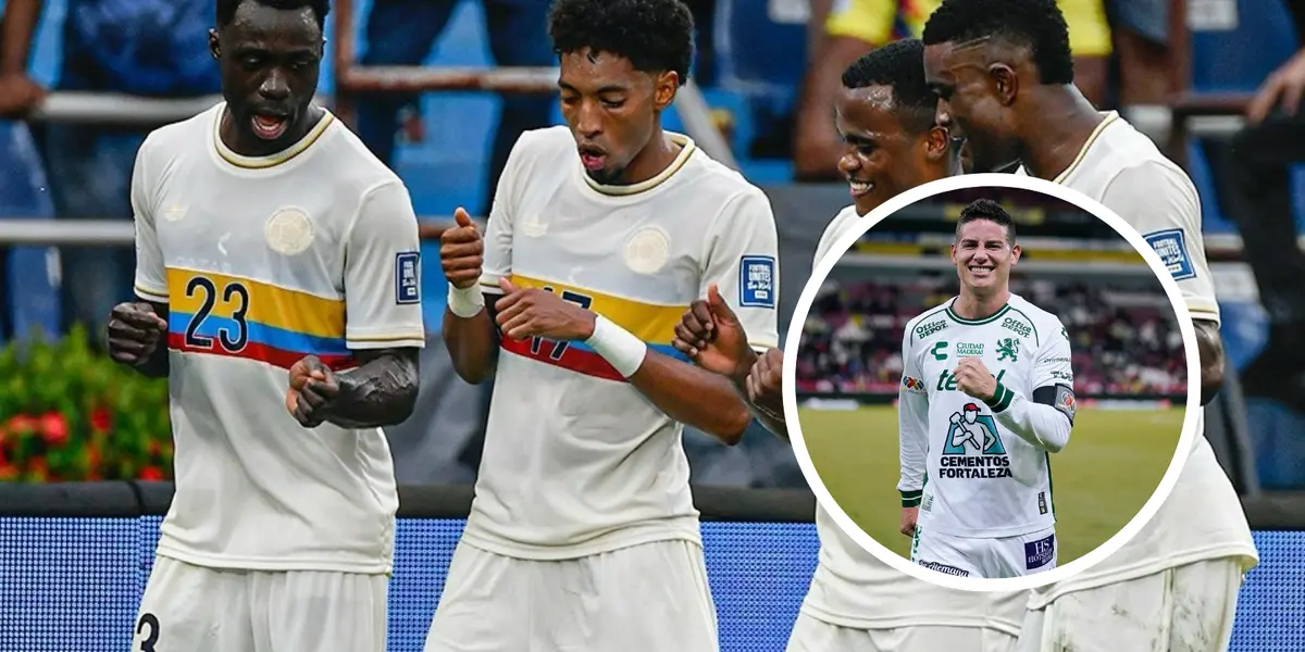 Selección Colombia y James Rodríguez Foto: FCF Selección Colombia y Club León