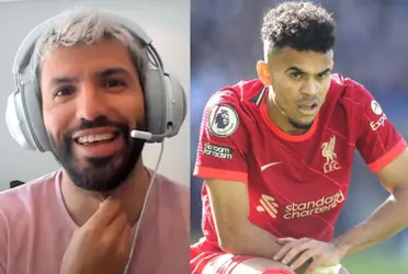 Sergio Agüero no dejo pasar el buen nivel del futbolista colombiano y opinó sobre su presente en la liga de Inglaterra, previo al choque entre Manchester City y Liverpool.