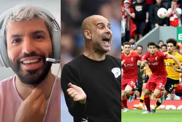 Sergio Agüero es una de las figuras que se ha manifestado en las redes sociales al ver al Manchester City ganarle la Premier League al Liverpool.