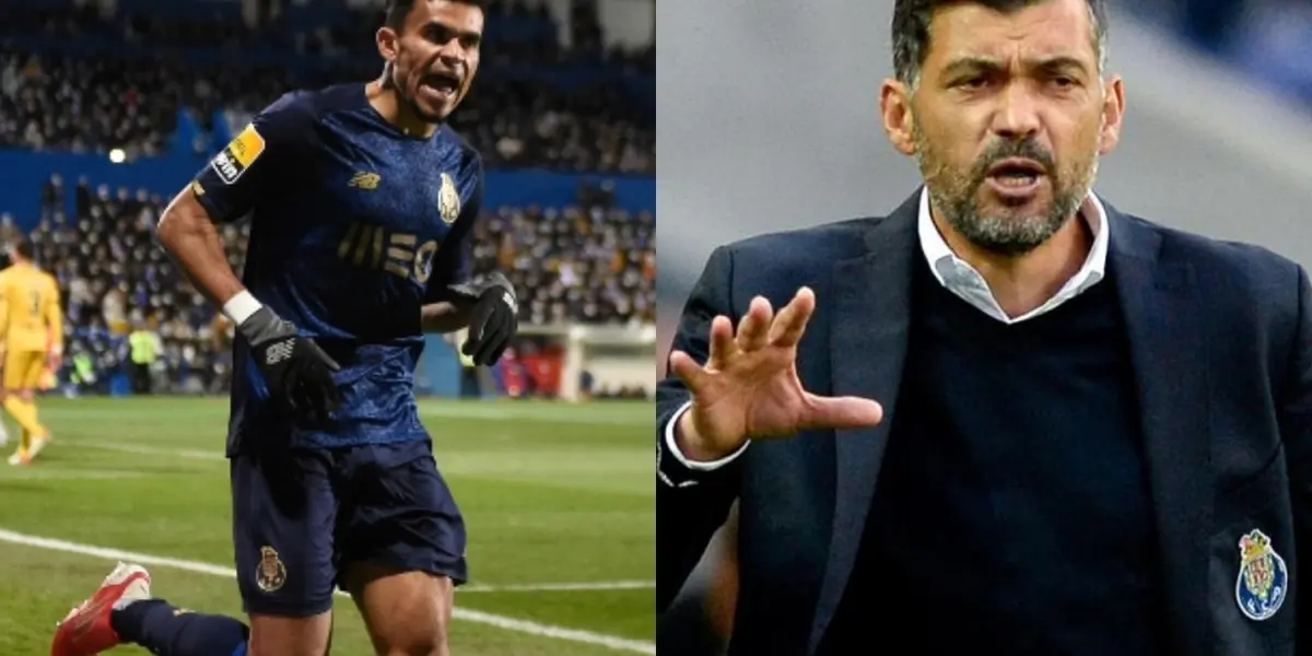 Sérgio Conceição no paró en elogios al ver la nueva anotación de Luis Díaz y ese gol le dio algo importante al entrenador.