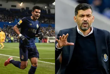Sérgio Conceição no paró en elogios al ver la nueva anotación de Luis Díaz y ese gol le dio algo importante al entrenador.