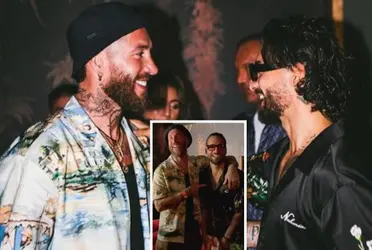 Sergio Ramos se reunió con Maluma en Europa y tuvo un emotivo gesto con el cantante colombiano.