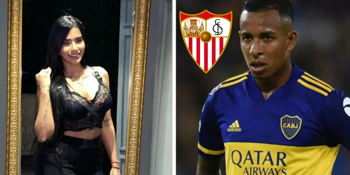 Sevilla de España sondeó a Sebastián Villa y así fue cómo reaccionó su ex pareja por la posible venta del jugador colombiano