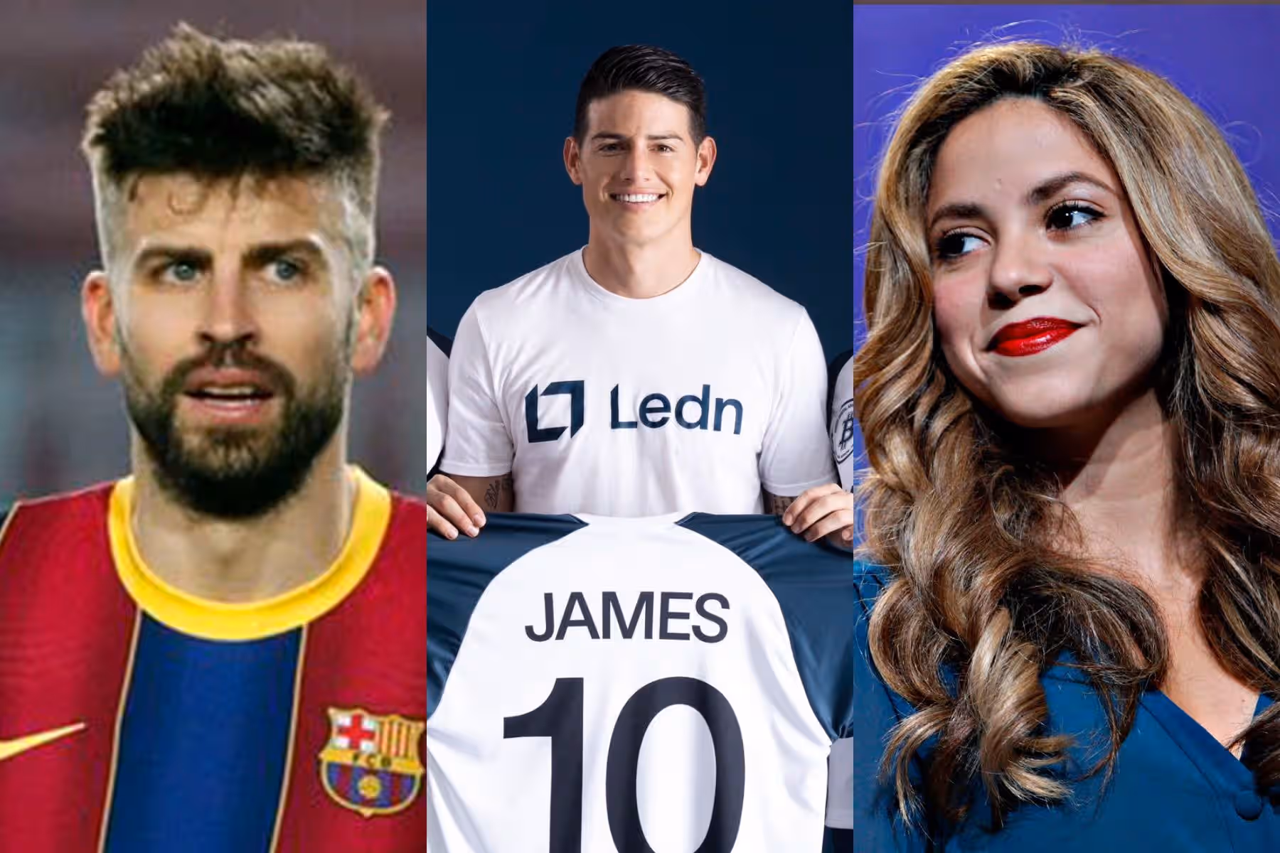 Shakira y Piqué en medio de su disputa están ganando millones, en paralelo James Rodríguez también ha presentado un nuevo negocio.