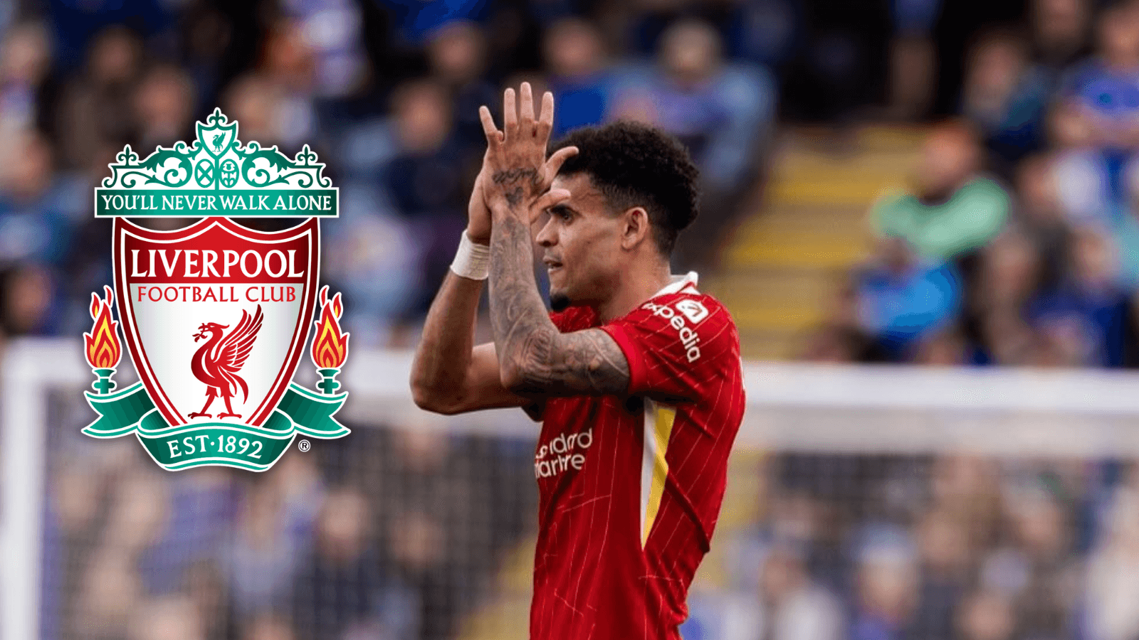 Siguen recordando a Luis Díaz en Liverpool y mira lo que ahora dicen Foto: Luis Díaz y Escudoteca