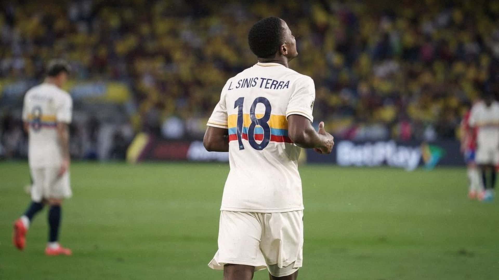 Sinisterra, baja sensible para Colombia y Bournemouth. Foto: Instagram