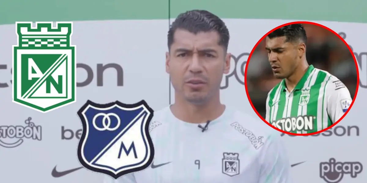 Solo lleva un gol con Nacional y lo dijo Jefferson Duque previo vs Millonarios (Foto tomada de Nacional y Win Sports)