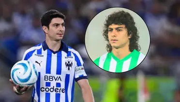 Stefa Medina con la camiseta del Monterrey CF y con la camiseta de Atlético Nacional