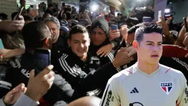 Suertudo James Rodríguez y lo que piden los hinchas al DT de Sao Paulo en Brasil