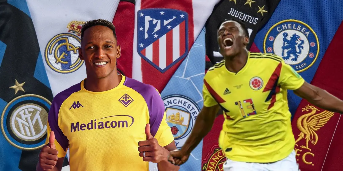 Suertudo Yerry Mina y se reveló el equipo que lo sacaría de Fiorentina de Italia