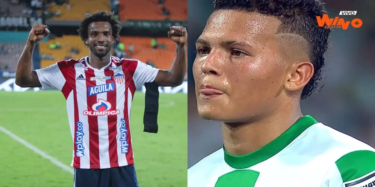 Tatay Torres de Atlético Nacional arrugó contra el Junior FC al errar un penal clave.