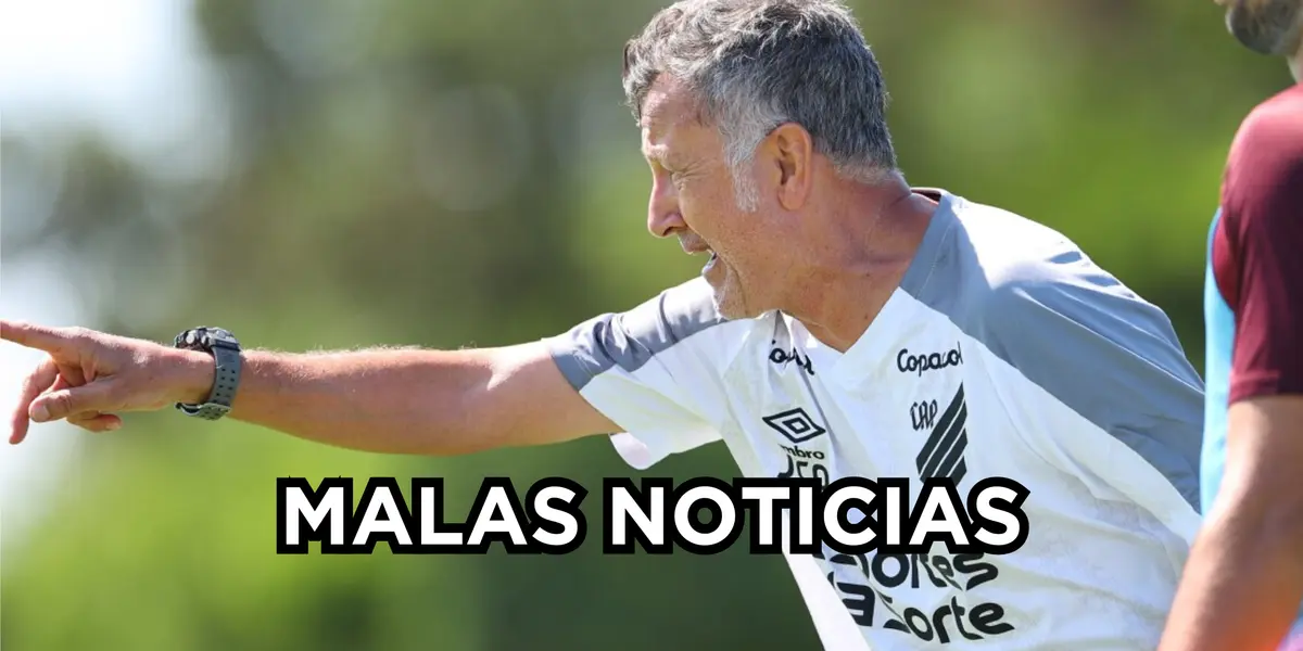 Técnico colombiano y el fuerte golpe que recibió en Athletico Paranaense. FOTO: Noticias Caracol