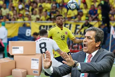 Técnico disparó contra Lorenzo por el empate ante Uruguay en Barranquilla.