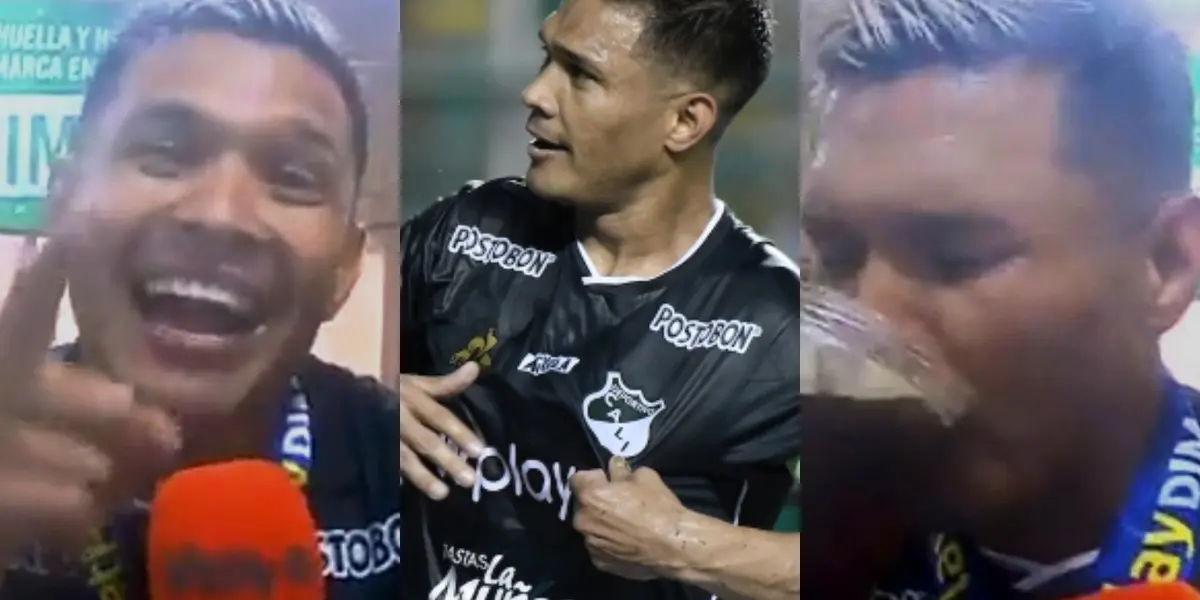Teófilo Gutiérrez celebró a lo grande su título de campeón con el Deportivo Cali, brindó con el sabor de una fina bebida espirituosa y sorprendió ver que tenía escondido el talento para el canto.