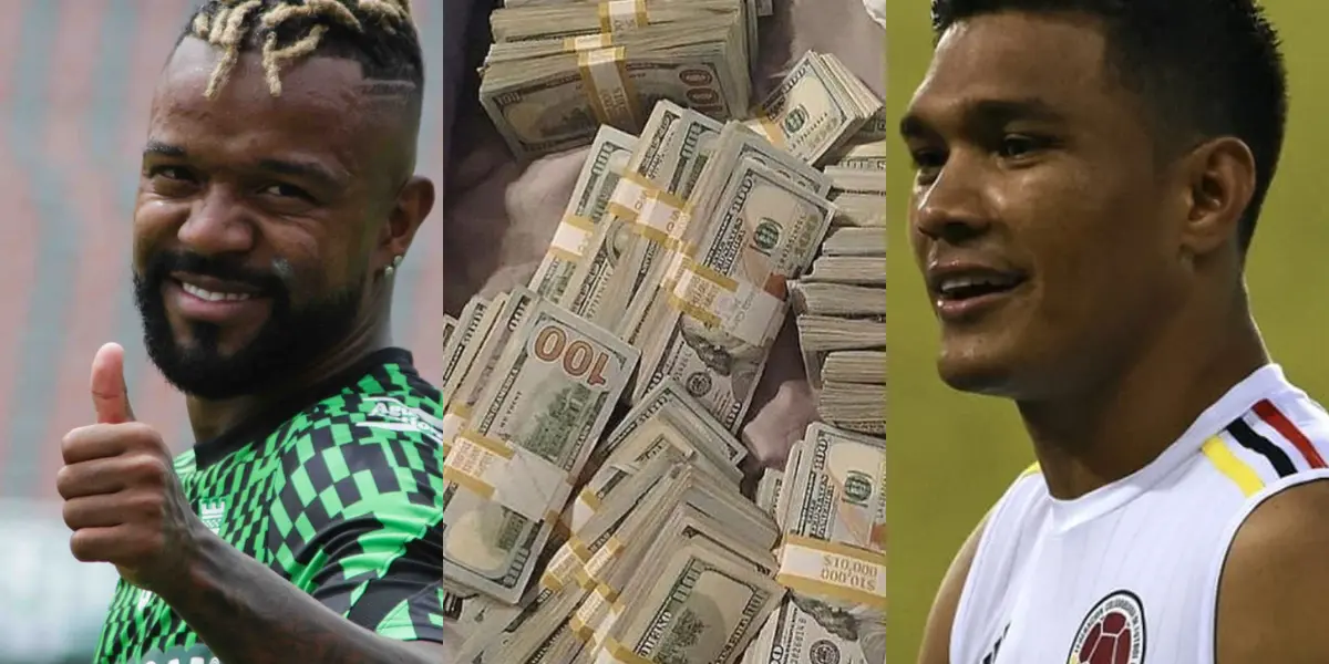 Teófilo Gutiérrez siempre ha sido uno de los mejores pagados en Colombia, pero Dorlan Pabón le pasó por encima.