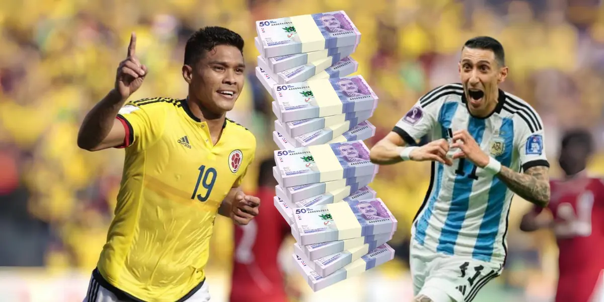 Teófilo ha tenido lujos como Di María. Foto tomada de Teófilo de AS Colombia, Di María Fútbol Red, pesos de 123RF.