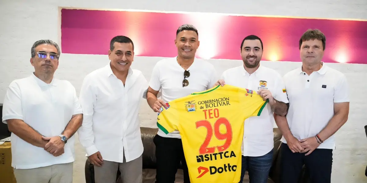 Teófilo ya firmó con el Real Cartagena. Foto de Teófilo tomada de Twitter @RealCartagena.