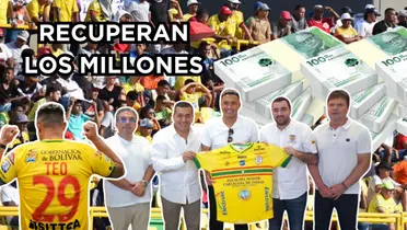 Teófilo ya le daría dividendos al Real Cartagena. Foto tomadas de Twitter @RealCartagena, pesos de 123RF.