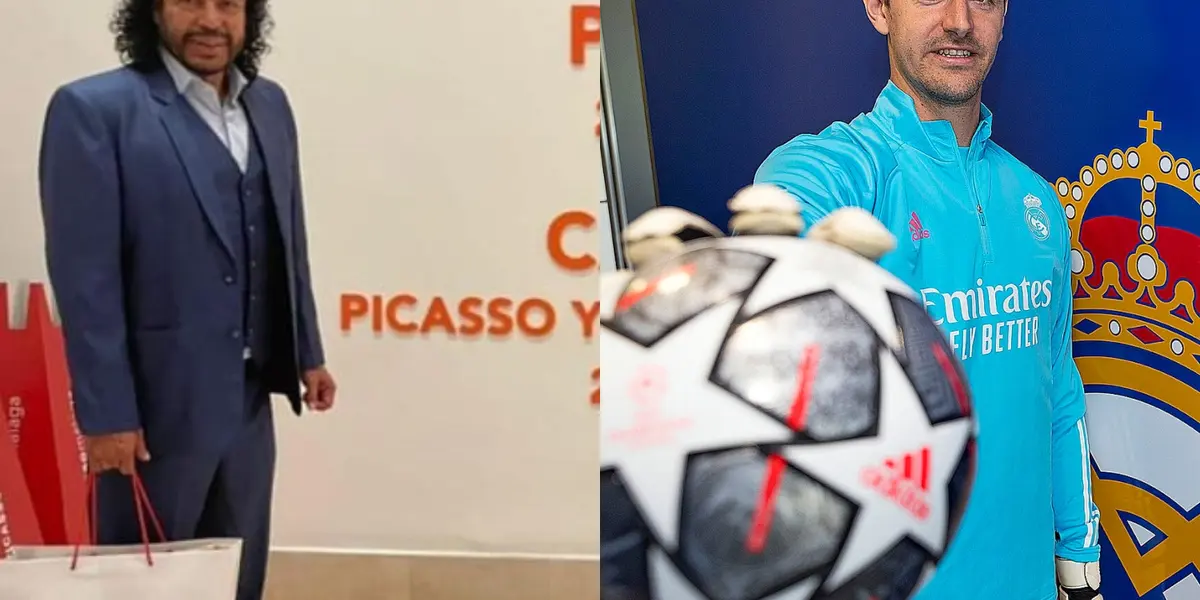 Thibaut Courtois es el portero tendencia en la actualidad, pero la jerarquía de René Higuita en España no pierde vigencia.