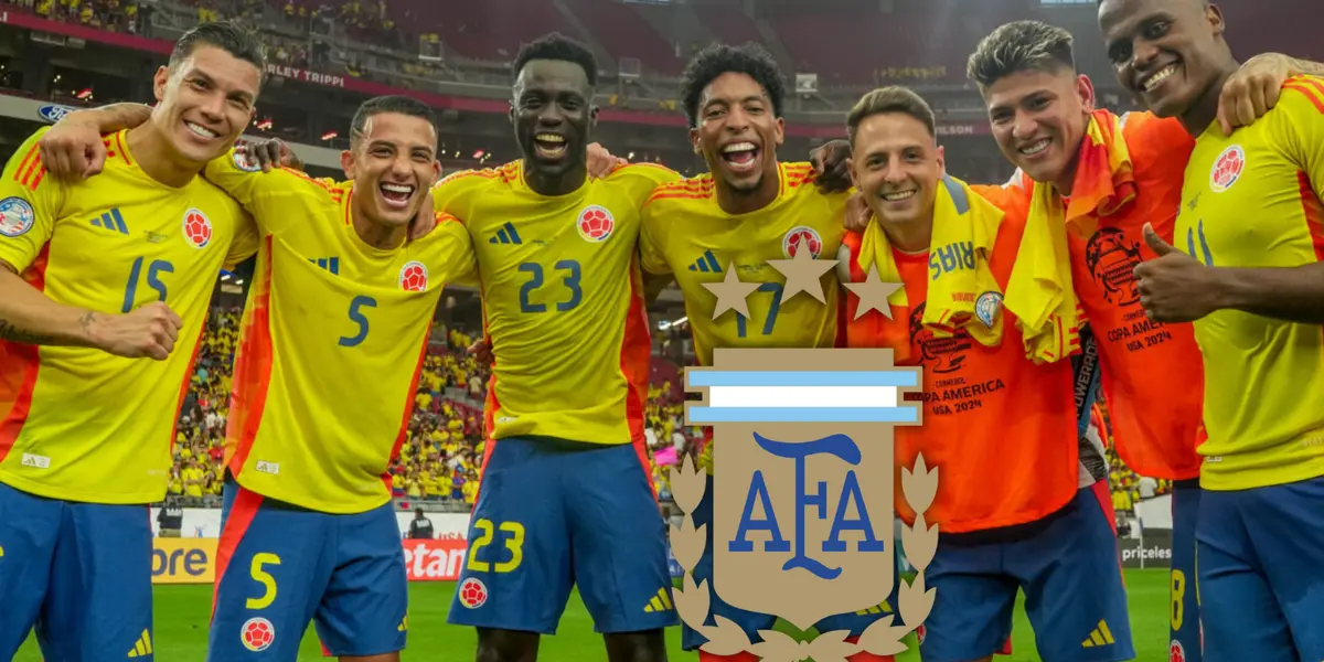 Toda la presión sobre él: este jugador de Colombia no puede fallar contra Argentina. Foto: FCF y Escudoteca