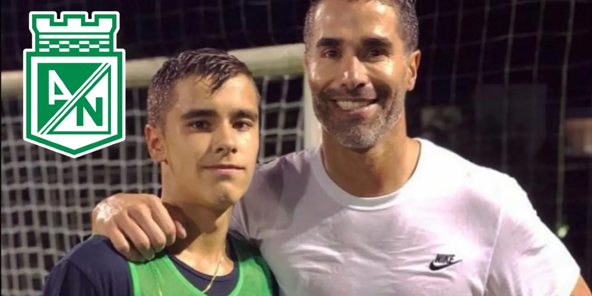 Tomás Angel ya entrena con el primer equipo de Atlético Nacional y este es su gran precio, sabiendo que su padre es nada menos que Juan Pablo Ángel una estrella de Colombia.